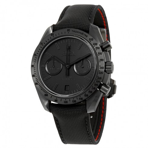 Omega Speedmaster Moonwatch Dark Side of the Moon "Black Black" Chronograph Black Dial Black Nylon Men's Watch 31192445101005 watches