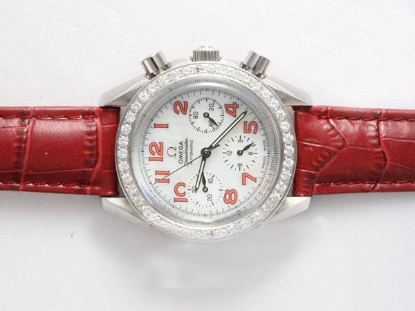 Omega Speedmaster Reduced 3834.79.40 White Dial Automatic Watch watches