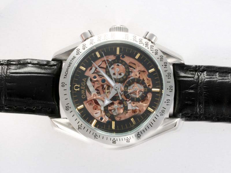 Omega Speedmaster Triple Calendar 321.32.44.50.01.001 Pink Dial Round Automatic Chronograph Watch watches