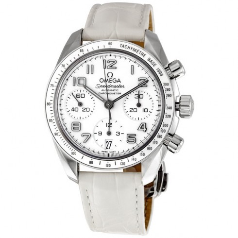 Omega Speedmaster White Dial Chronograph Ladies Watch 32433384004001 watches