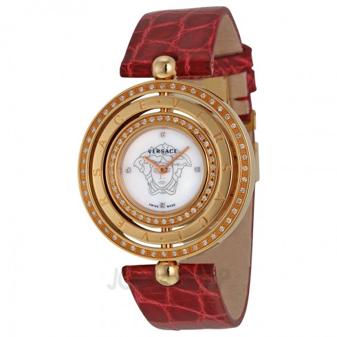 Open Box - Versace Eon Diamond and Ruby Ladies Watch 80Q871D497-S800 watches
