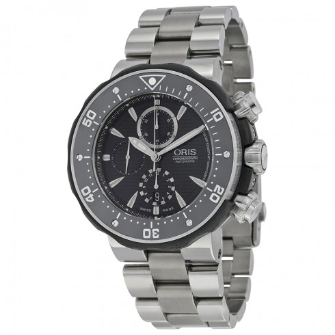 Replica Open Box - Oris Pro Diver Black Dial Titanium Open Box Men's Watch 674-7630-7154MB Watch