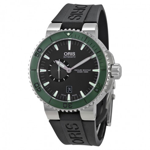 Oris Aquis Automatic Black Dial Stainless Steel Black Rubber Men's Watch 743-7673-4157RS watches