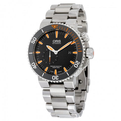 Oris Aquis Carlos Coste Black Dial Titanium Watch 743-7709-7184SET watches