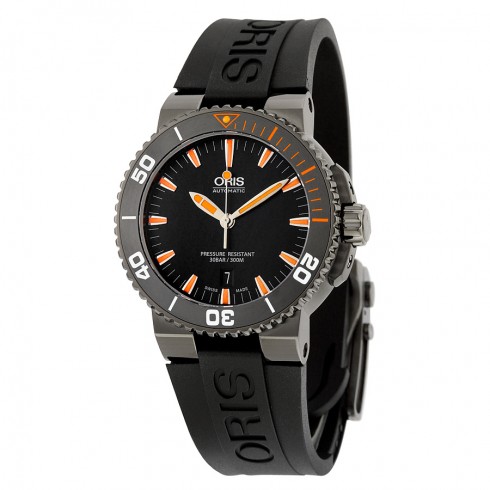 Oris Aquis Date Automatic Black Dial Black Rubber Men's Watch 01 733 7653 4259-07 4 26 34GEB watches