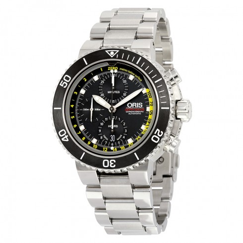 Oris Aquis Depth Gauge Autoamtic Black Dial Men's Watch 01 774 7708 4154-Set MB watches