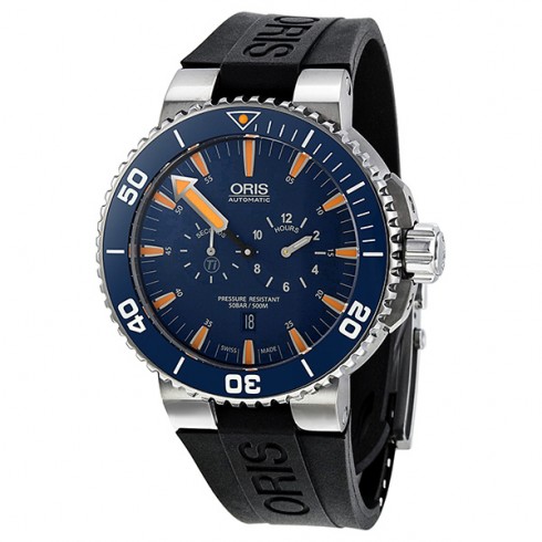 Oris Aquis Tubbataha Limited Edition Automatic Blue Dial Men's Watch 01 749 7663 7185-Set RS watches