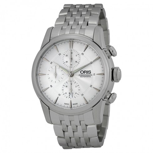 Oris Artelier Chronograph Silver Dial Stainless Steel Men's Watch 774-7686-4051MB watches