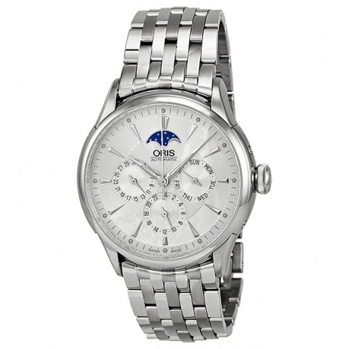 Oris Artelier Complication GMT Automatic Silver Dial Men's Watch 581-7592-4091MB watches