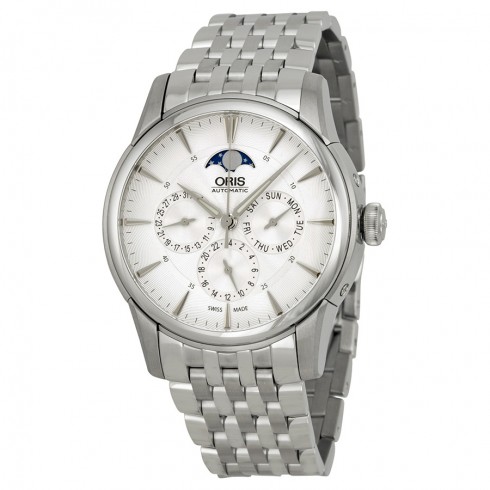 Oris Artelier Complication Silver Dial Stainless Steel Men's Watch 01 582 7689 4051-07 8 21 77 watches
