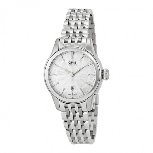 Oris Artelier Date Silver Dial Stainless Steel Ladies Watch 01 561 7687 4051-07 8 14 77 watches
