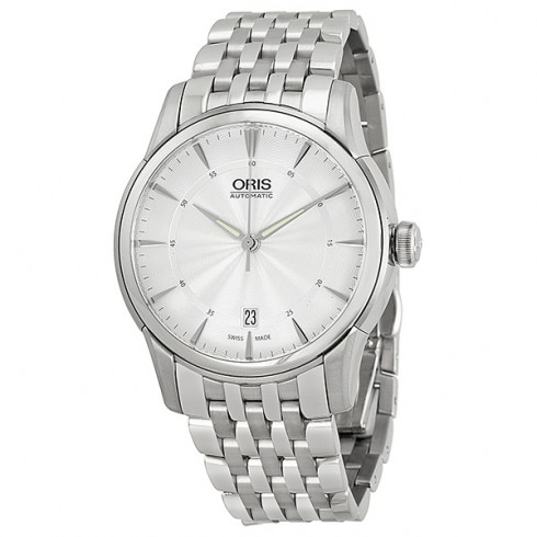 Oris Artelier Date Silver Dial Stainless Steel Men's Watch 01 733 7670 4051-07 8 21 77 watches