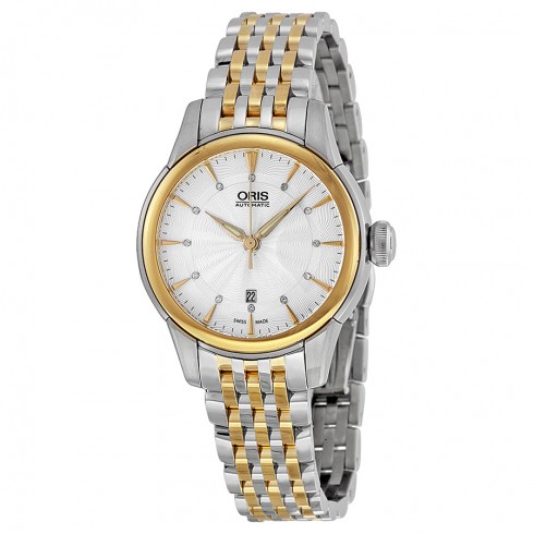 Oris Artelier Date Silver Dial Two-Tone Stainless Steel Ladies Watch 01 561 7687 4351-07 8 14 78 watches
