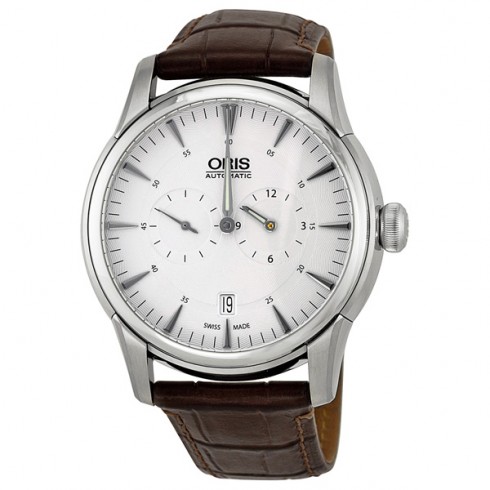 Oris Artelier Regulateur Automatic Silver Guilloche Dial Men's Watch 749-7667-4051LS watches