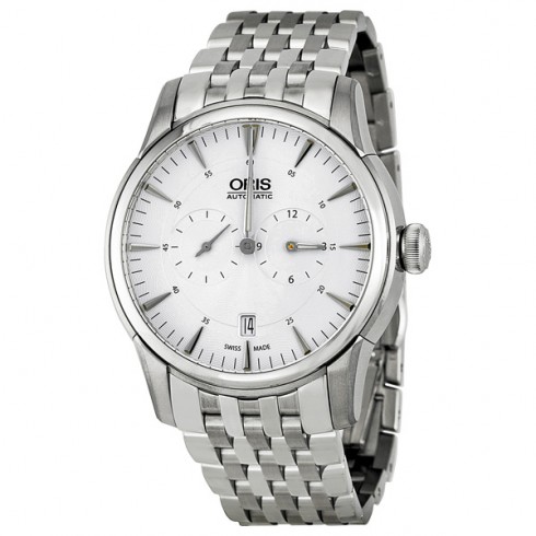 Oris Artelier Regulateur Automatic Silver Guilloche Dial Men's Watch 749-7667-4051MB watches