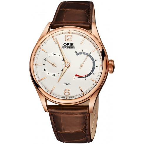 Oris Artelier Silver Dial 18kt Rose Gold Men's Watch 110-7700-6081LS watches