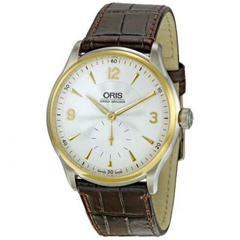 Oris Artelier Silver Guilloche Dial Mechanical Men's Watch 396-7580-4351LS watches
