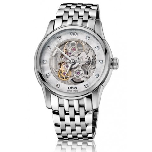 Oris Artelier Skeleton Dial Stainless Steel Men's Watch 01 734 7670 4019-07 8 21 77 watches