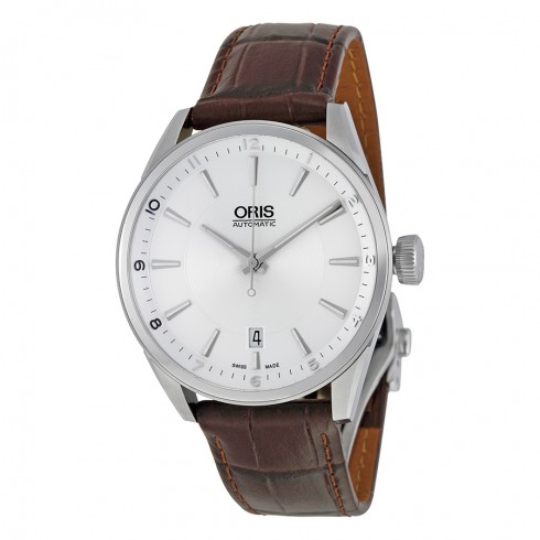 Oris Artix Automatic Silver Dial Brown Leather Men's Watch 733-7713-4031LS watches