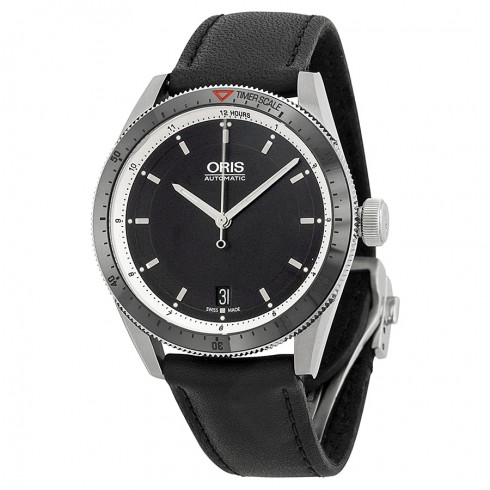 Oris Artix GT Date Black Dial Black Leather Men's Watch 733-7671-4154LS watches