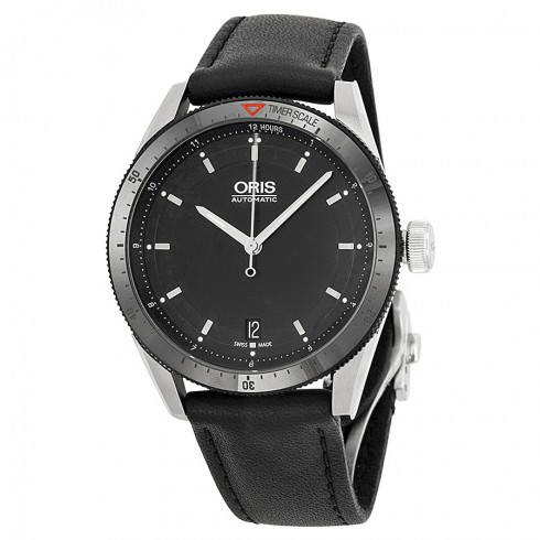 Oris Artix GT Date Black Dial Black Leather Men's Watch 733-7671-4434LS watches