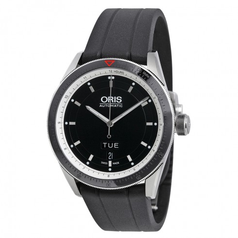 Oris Artix GT Day Date Black Dial Automatic Rubber Strap Men's Watch 735-7662-4154RS watches