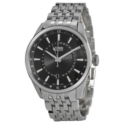 Oris Artix Pointer Moon Black Dial Stainless Steel Men's Watch 761-7691-4054MB watches