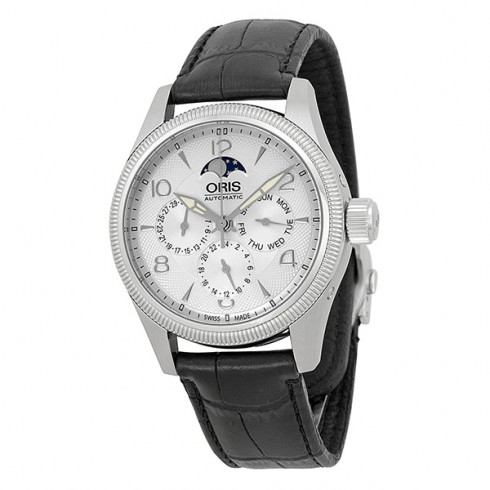 Oris Big Crown Complication Automatic Silver Dial Black Rubber Strap Men's Watch 582-7678-4061RS watches