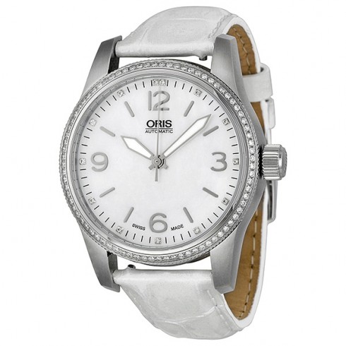 Oris Big Crown Diamonds Automatic Mother of Pearl Dial Ladies Watch 01 733 7649 4966 07 5 19 67 watches