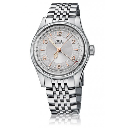 Oris Big Crown Original Pointer Date Silver Guilloche Dial Stainless Steel Men's Watch 01 754 7696 4061-07 8 20 30 watches
