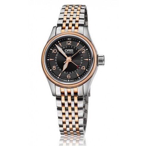 Oris Big Crown Poiner Date Black Dial Two-Tone Stainless Steel Unisex Watch 01 594 7680 4364-07 8 14 32 watches