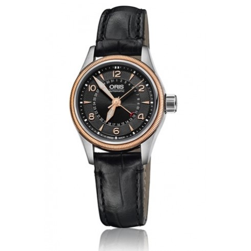 Oris Big Crown Pointer Date Black Dial Black Stainless Steel Unisex Watch 01 594 7680 4364-07 5 14 76FC watches