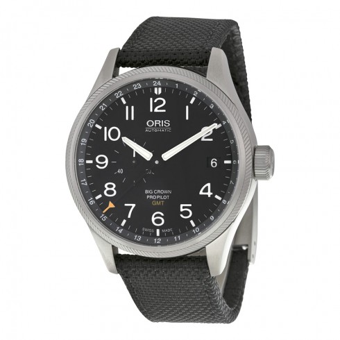 Replica Oris Big Crown Pro Pilot Automatic Black Dial Black Textile Men's Watch 748-7710-4164BLKFS Watch