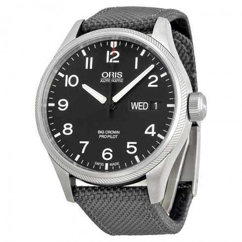 Oris Big Crown Pro Pilot Day Date Black Dial Men's Watch 01 752 7698 4164-07 5 22 17 FC watches