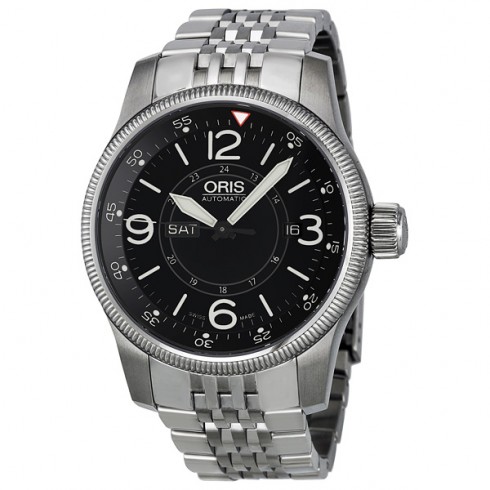 Oris Big Crown Timer Black Dial Stainless Steel Men's Watch 735-7660-4064MB watches