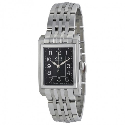 Oris Black Dial Stainless Steel Ladies Watch 561-7656-4034MB watches
