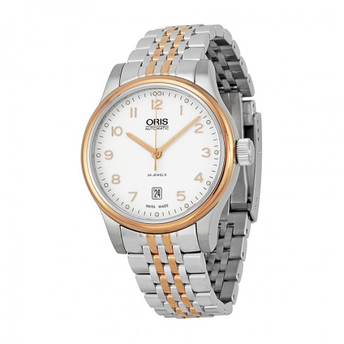 Oris Classic Automatic Silver Dial Two-tone Men's Watch 01 733 7594 4391-07 8 20 63 watches