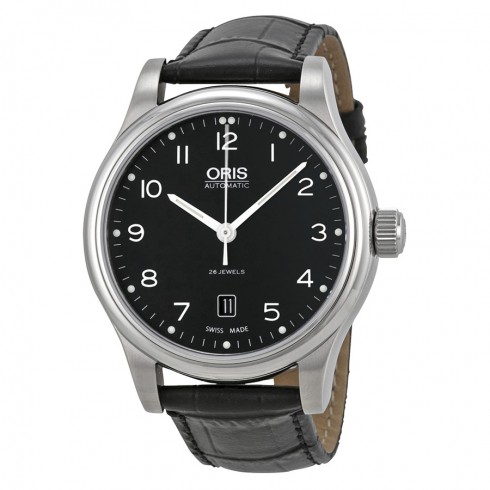 Oris Classic Date Automatic Black DIal Steel Men's Watch 01 733 7594 4094 07 5 20 11 watches
