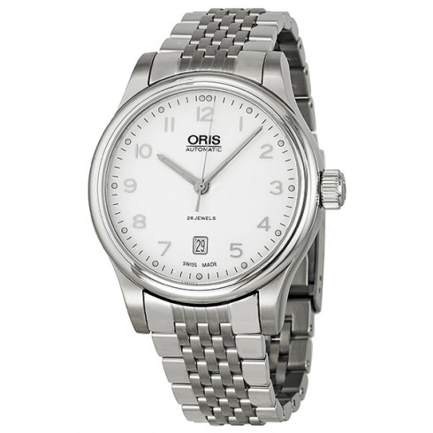Oris Classic Date Automatic Silver Dial Steel Men's Watch 01 733 7594 4091 07 8 20 61 watches
