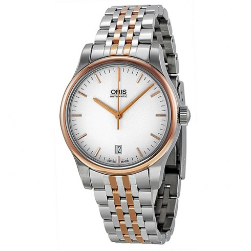 Oris Classic Date Automatic Silver Dial Two-Tone Men's Watch 01 733 7578 4351 07 8 18 63 watches