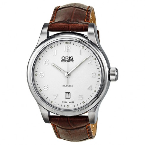 Oris Classic Date Automatic White Dial Stainless Steel Men's Watch 01 733 7594 4091 07 5 20 12 watches