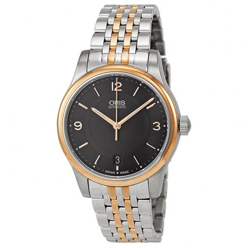 Oris Classic Date Black Dial Two-Tone Stainless Steel Men's Watch 01 733 7578 4334-07 8 18 63 watches