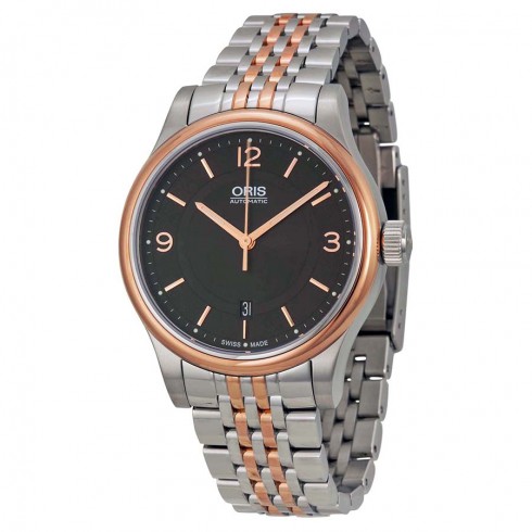 Oris Classic Date Black Dial Two-tone Steel Men's Watch 01 733 7594 4334-07 8 20 63 watches