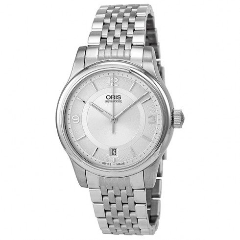 Oris Classic Date Silver Dial Stainless Steel Men's Watch 01 733 7578 4031-07 8 18 61 watches