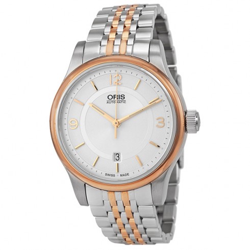 Oris Classic Date Silver Dial Two-tone Stainless Steel Men's Watch 01 733 7594 4331-07 8 20 63 watches