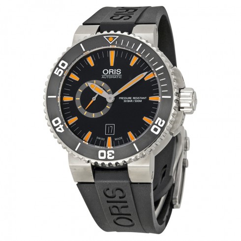 Oris Divers Small Seconds Automatic Black Dial Steel Men's Watch 743-7673-4159RS watches