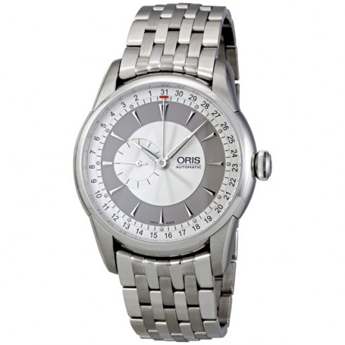 Oris Men's Artelier Silver Dial Stainless Steel Bracelet Automatic Watch 644-7597-4051MB watches