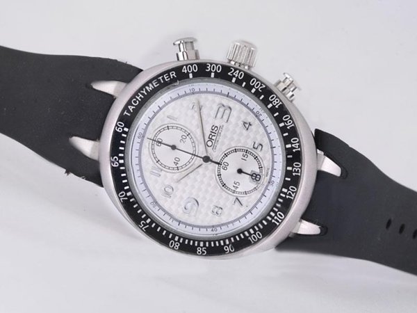 Oris Motor Sport WilliamsF1 Team 677 7577 70 54 RS Round Quartz Chronograph White Dial Watch watches