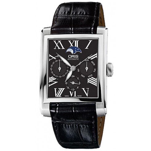 Oris Rectangular Black Dial Automatic Men's Watch 582-7658-4034LS watches