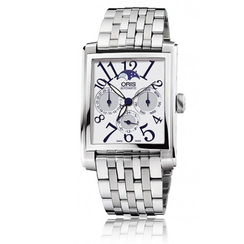 Oris Rectangular Silver Dial Stainless Steel Automatic Men's Watch 582-7658-4061MB watches